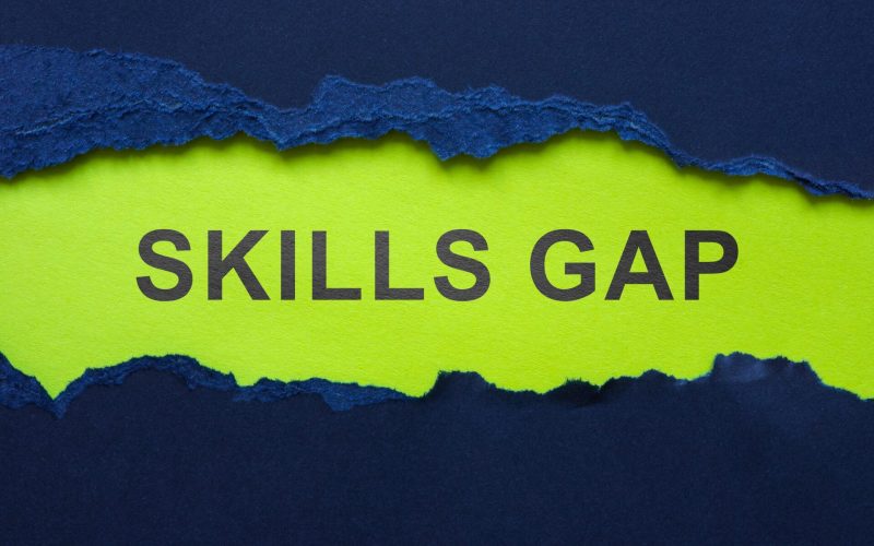 A,Torn,Piece,Of,Paper,And,An,Inscription,Skills,Gap.