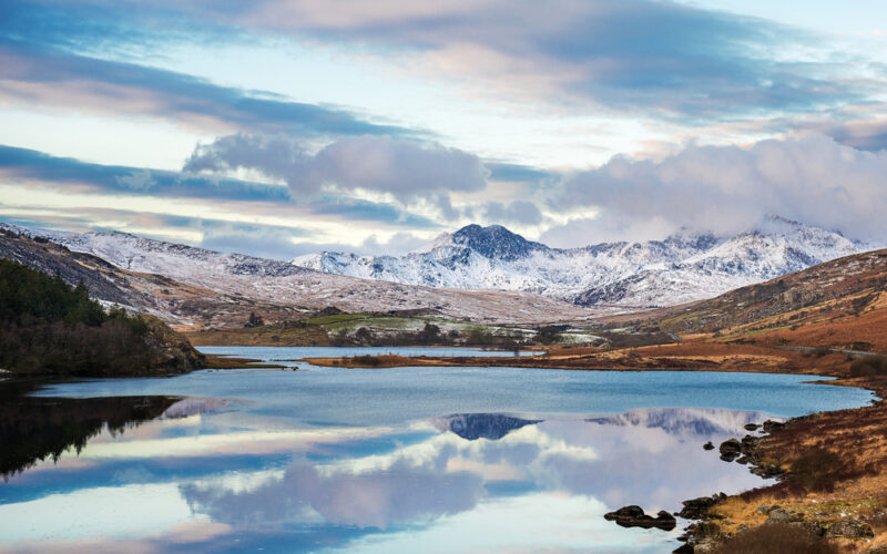 Snowdonia,Mountains,In,Winter,20142015,,In,Evening.