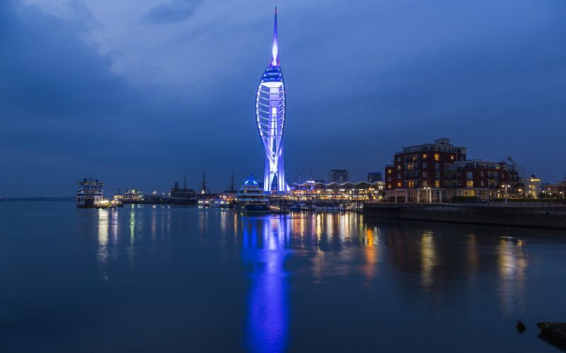 Spinnaker Tower Night