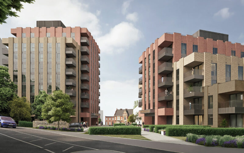 NEW DEVELOPMENT: An artist’s impression of the proposed Springfield Court in Maidstone. Property consultancy Vail Williams secured planning consent for the 103 flats for Maidstone Borough Council on the former Springfield Library and Kent County Council offices site.