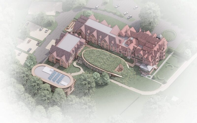 Studio Moren_Pendley Manor_Aerial proposed Rev A