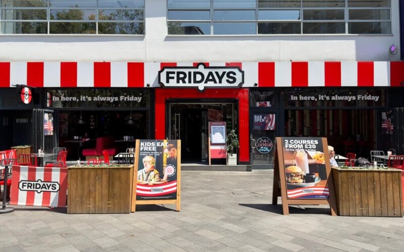 London,,Uk,-,June,8,,2023:,Fridays,Restaurant,On,Leicester