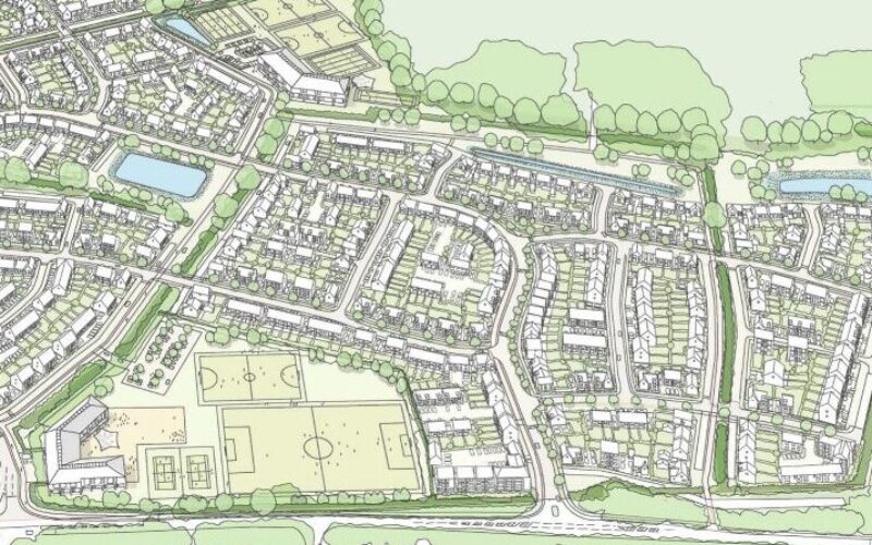 Tickford Fields site plan March 2025