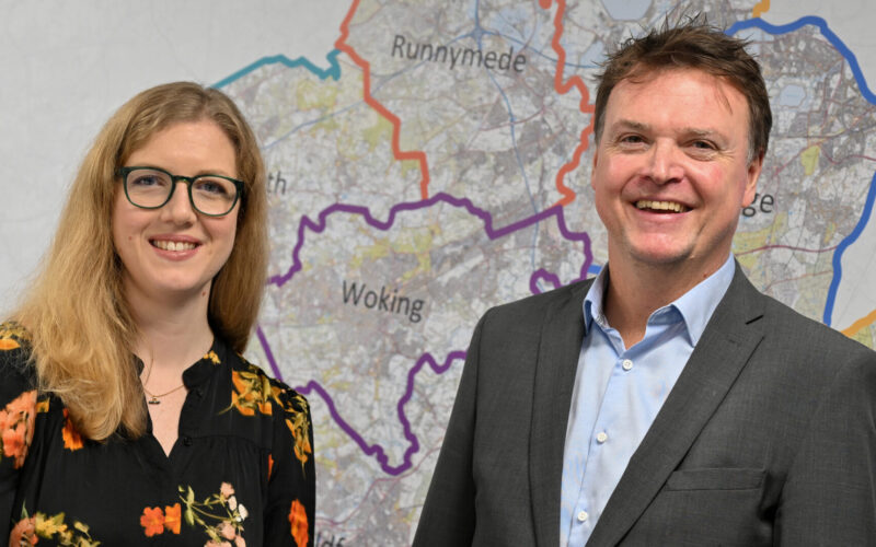 NEW ROLES: Chris Davies, right, and Holly Vos have both been promoted by property consultancy Vail Williams as the firm continues to grow its building consultancy offering