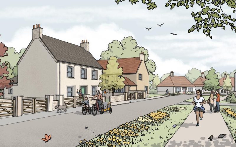 CGI image of a residential development