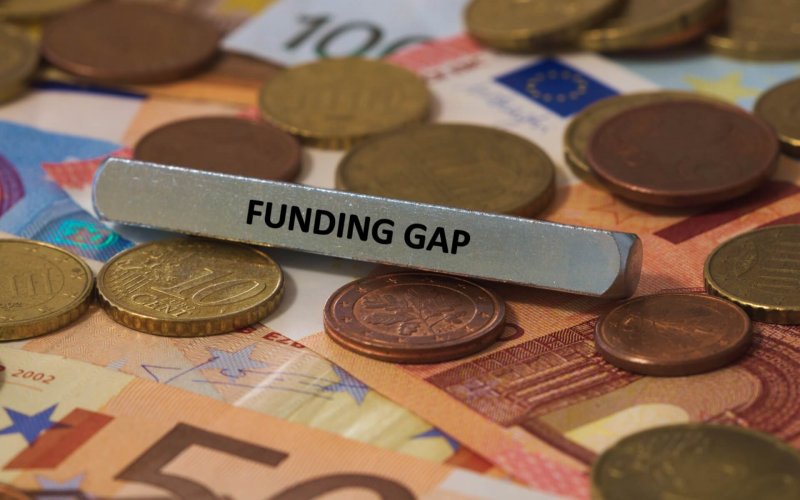 Funding,Gap,-,The,Word,Was,Printed,On,A,Metal
