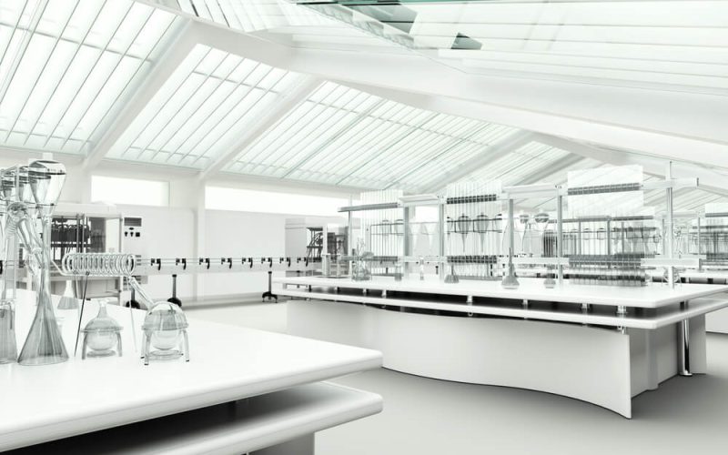 Clean,Modern,White,Laboratory