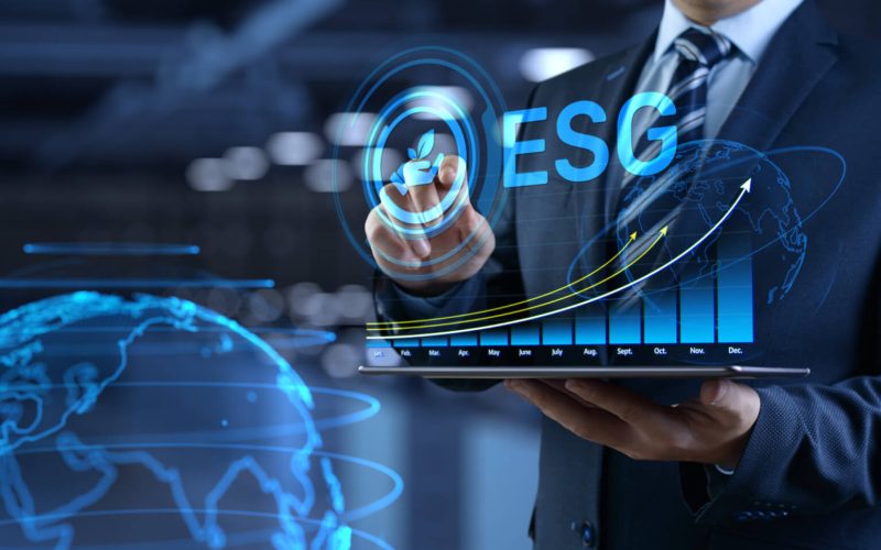 Esg,Environmental,Social,Governance,Business,Strategy,Investing,Concept.,Businessman,Pressing