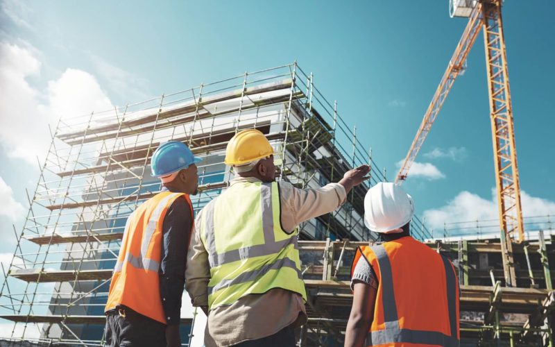 Engineering,,Construction,Site,And,Team,Outdoor,For,Building,Project,,Planning