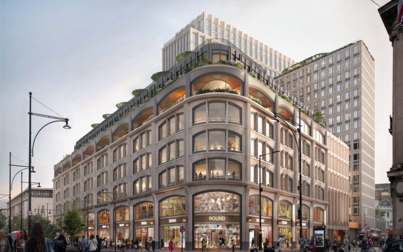 1. View from Oxford Street, junction with John Prince's St (image - Kiasm)-min