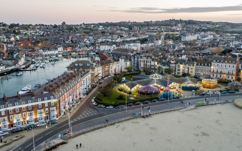 Alexandra Gardens and beach Weymouth