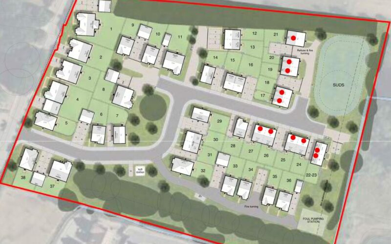 Aston on Trent development layout by Cameron Homes