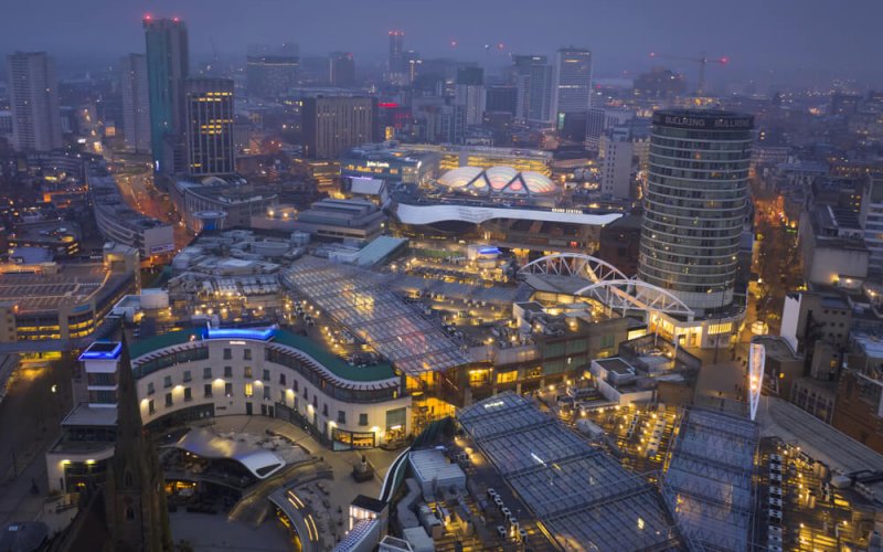 Birmingham,,Uk,-,2019:,Birmingham,Uk,City,Centre,At,Dawn
