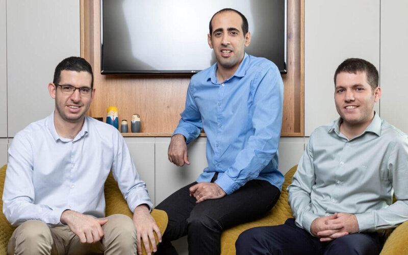 Buildots founders Aviv Leibovici, Yakir Sudry and Roy Danon. Photo - Eyal Toueg