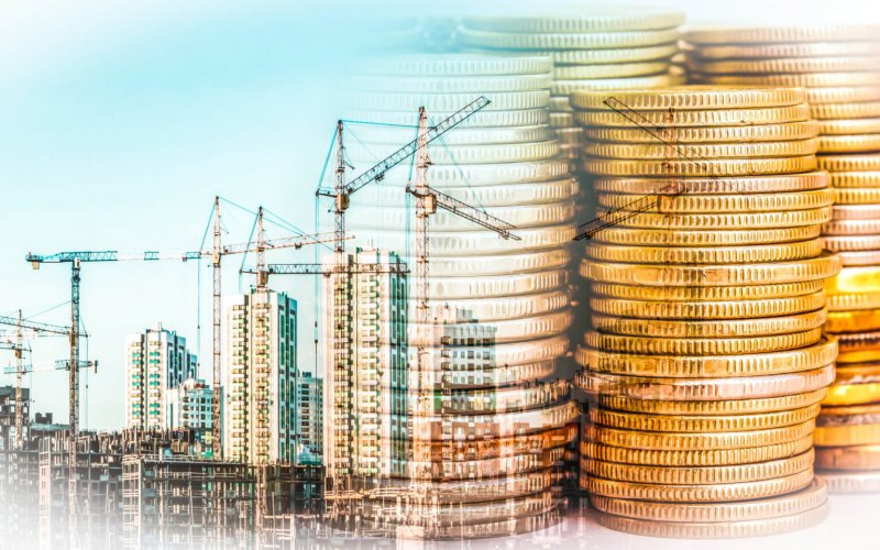 Panorama,Of,The,Building,In,The,Background,Money,.,The