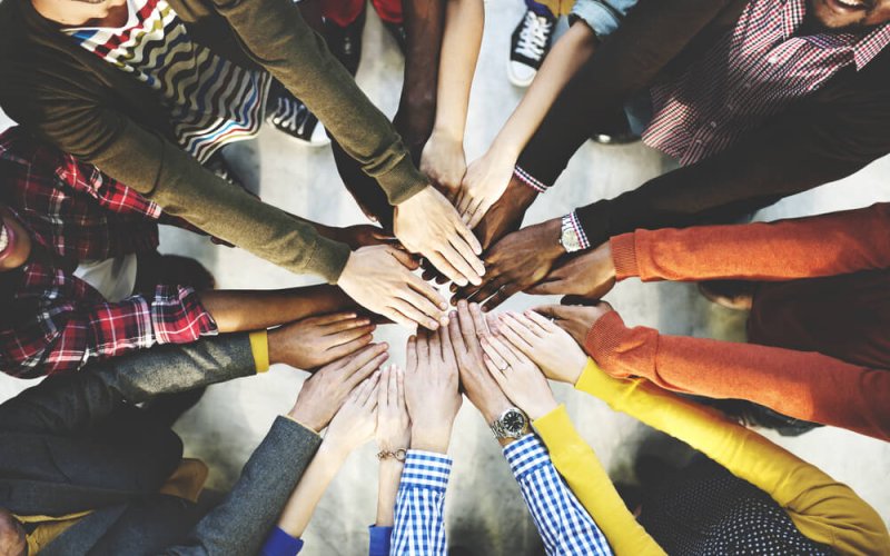 Group,Of,Diverse,Hands,Together,Joining,Concept