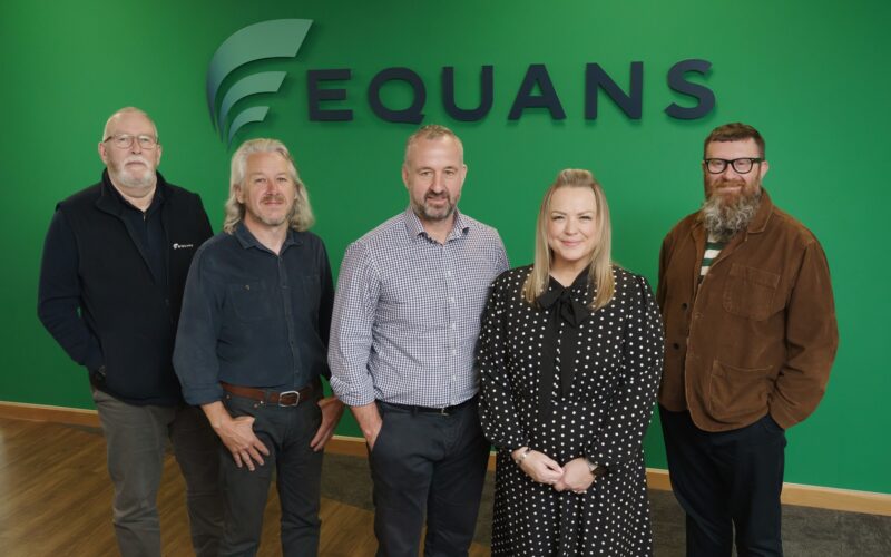 Managing Director Ivan Carr with team members Justin Pringle and Dave Lovenbury from Tribuco pictured with Paul Green, Head of Design and Engineering and Laura Wilson, Learning Development Manager at Equans UK & Ireland Picture: DAVID WOOD