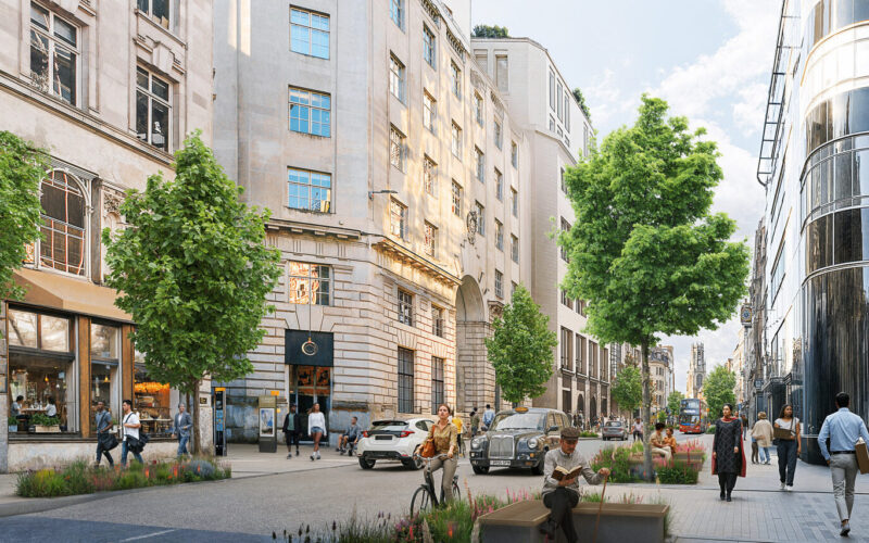Fleet Street future public realm improvements artist impression Credit Fleet Street Quarter BID
