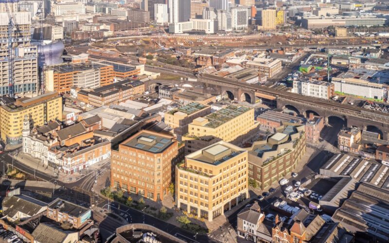 Hartwell unveils £100 million Phoenix Yard regeneration plans for former ironworks site in Digbeth aerial CGI copy