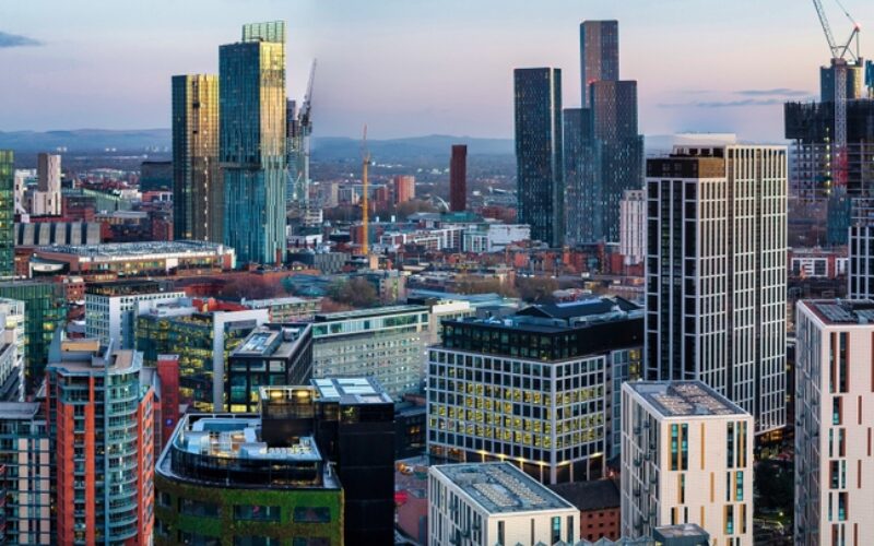 Manchester,,Greater,Manchester,,United,Kingdom.,January,26,2024.,Panoramic,View