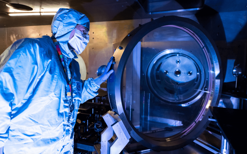 Margaret in the TAP chamber STFC CLF