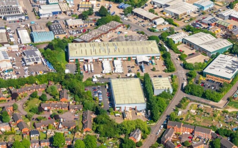 Network 11 Industrial Estate in Banbury features a number of units and is surrounded by houses and other industrial buildings