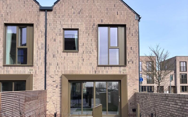 Exterior of a brick built house at the Present Made Eddington single-family housing development