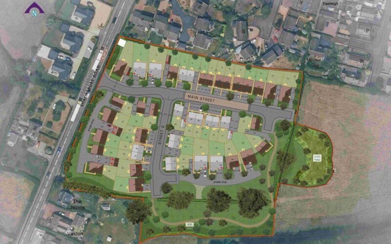 Site plan for Cameron Homes' Hadnall site, Shropshire