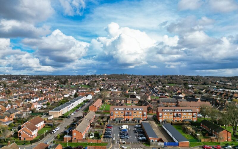 Most,Beautiful,High,Angle,View,Of,Stevenage,City,Of,England