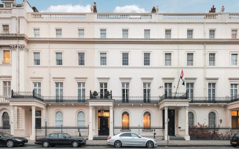 Exterior of an historic residential building in London's Belgravia
