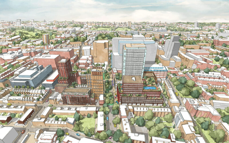 Whitechapel Estate masterplan Aerial View