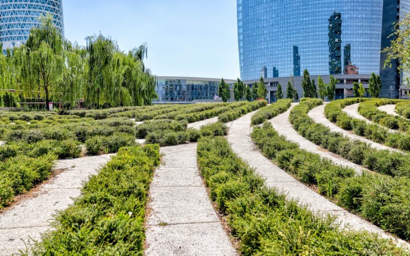 Milan,,Italy,-,July,3,,2022:,Modern,Green,Commercial,And