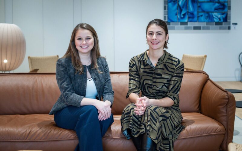l-r Kyra Kocis and Jasmine Ceccarelli-Drewry, socia impact team at Montagu Evans Credit Montagu Evans