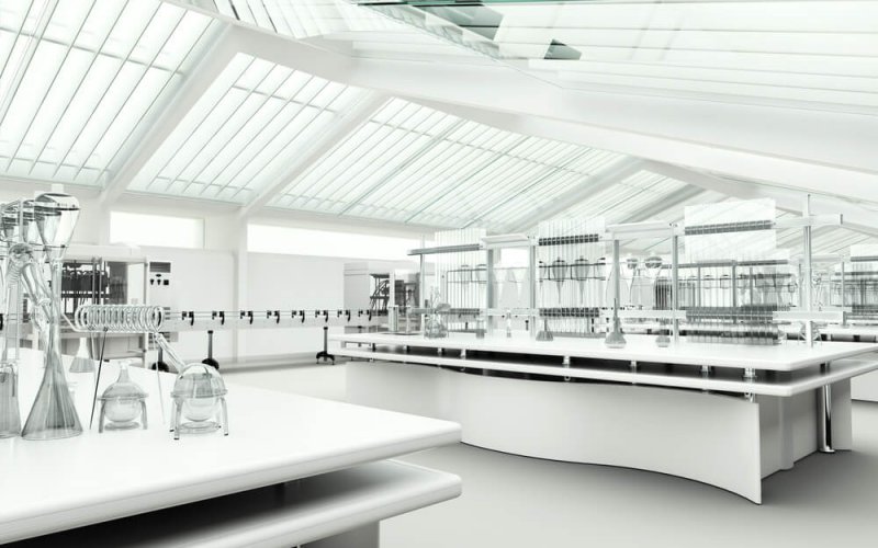 Clean,Modern,White,Laboratory