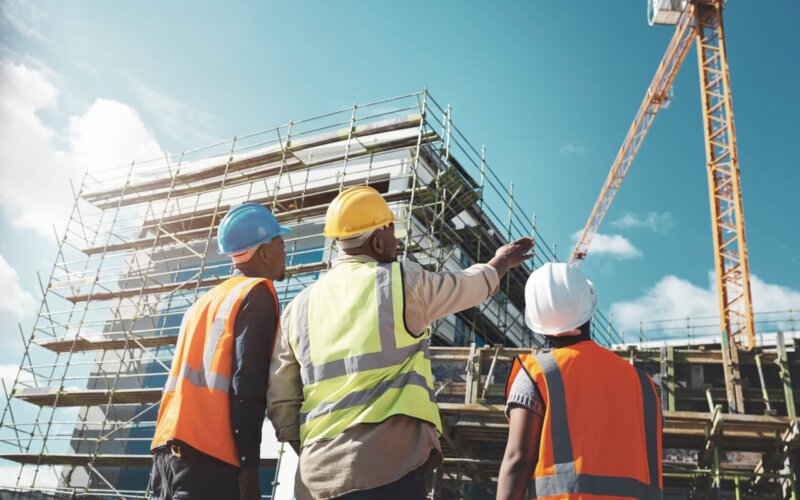 Engineering,,Construction,Site,And,Team,Outdoor,For,Building,Project,,Planning