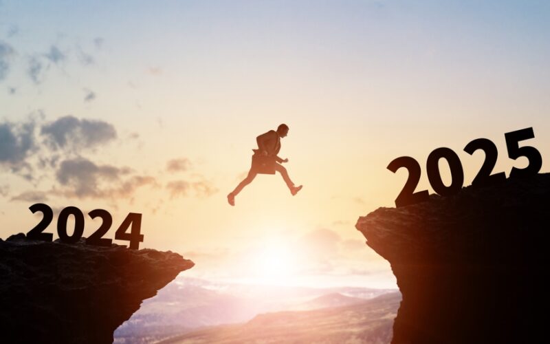 Businessman,Jumping,From,2024,To,2025.,2025,New,Year,Concept.